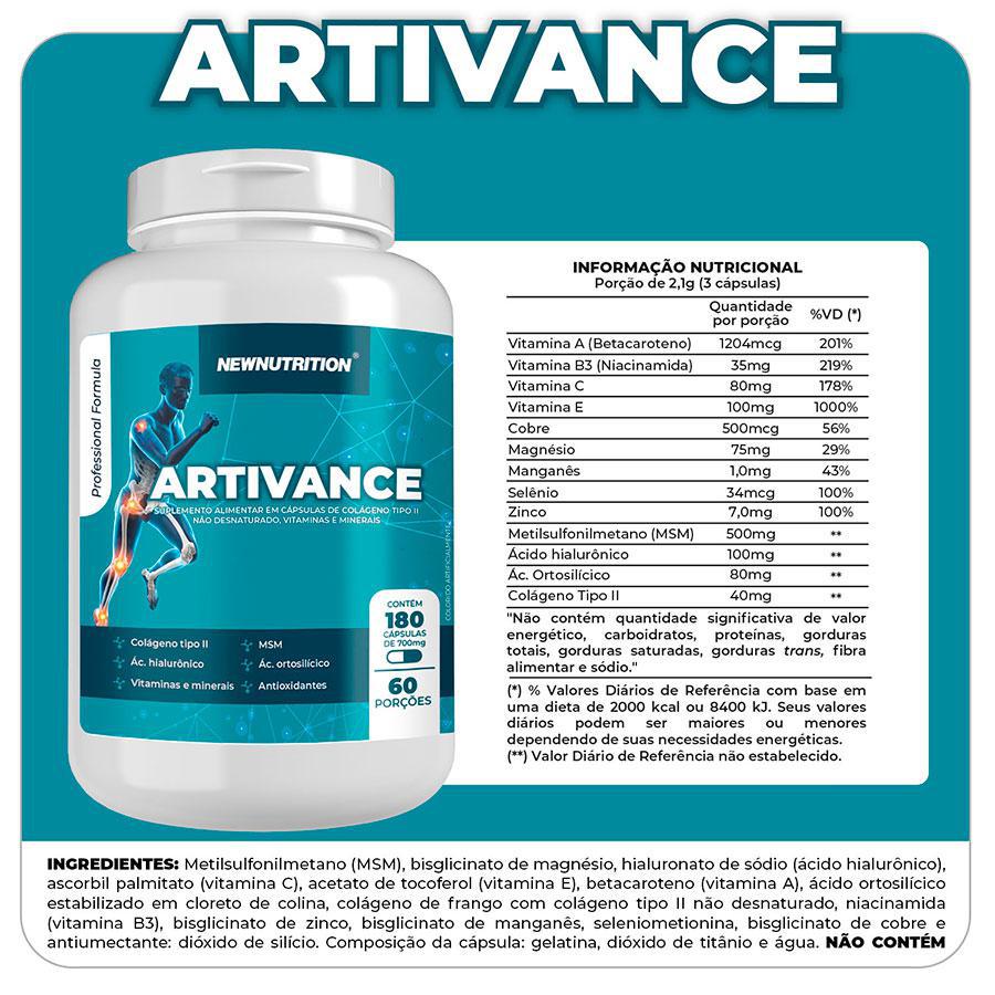 Miniatura Colágeno Artivance - 180 Cápsulas Newnutrition