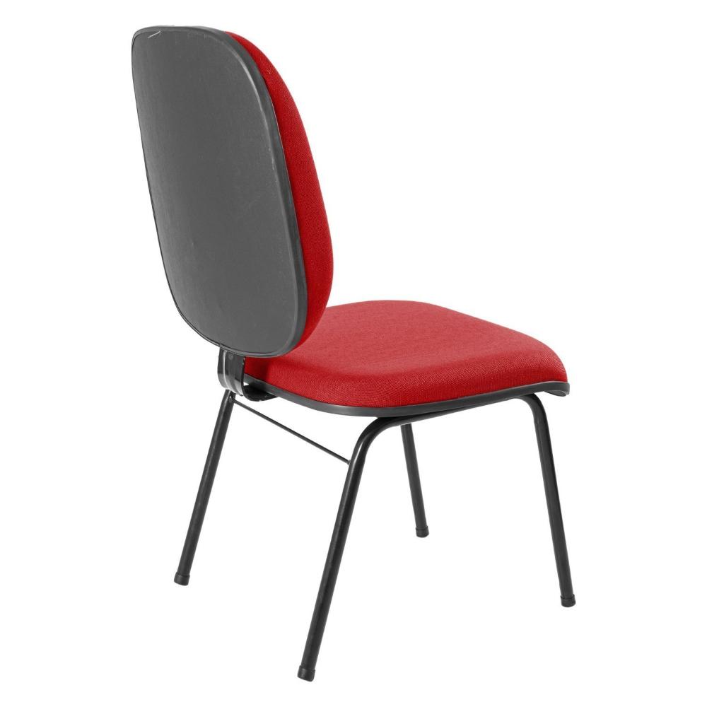 Miniatura Cadeira Diretor Fixa com Lâmina Central Metal Wood Design Vermelho