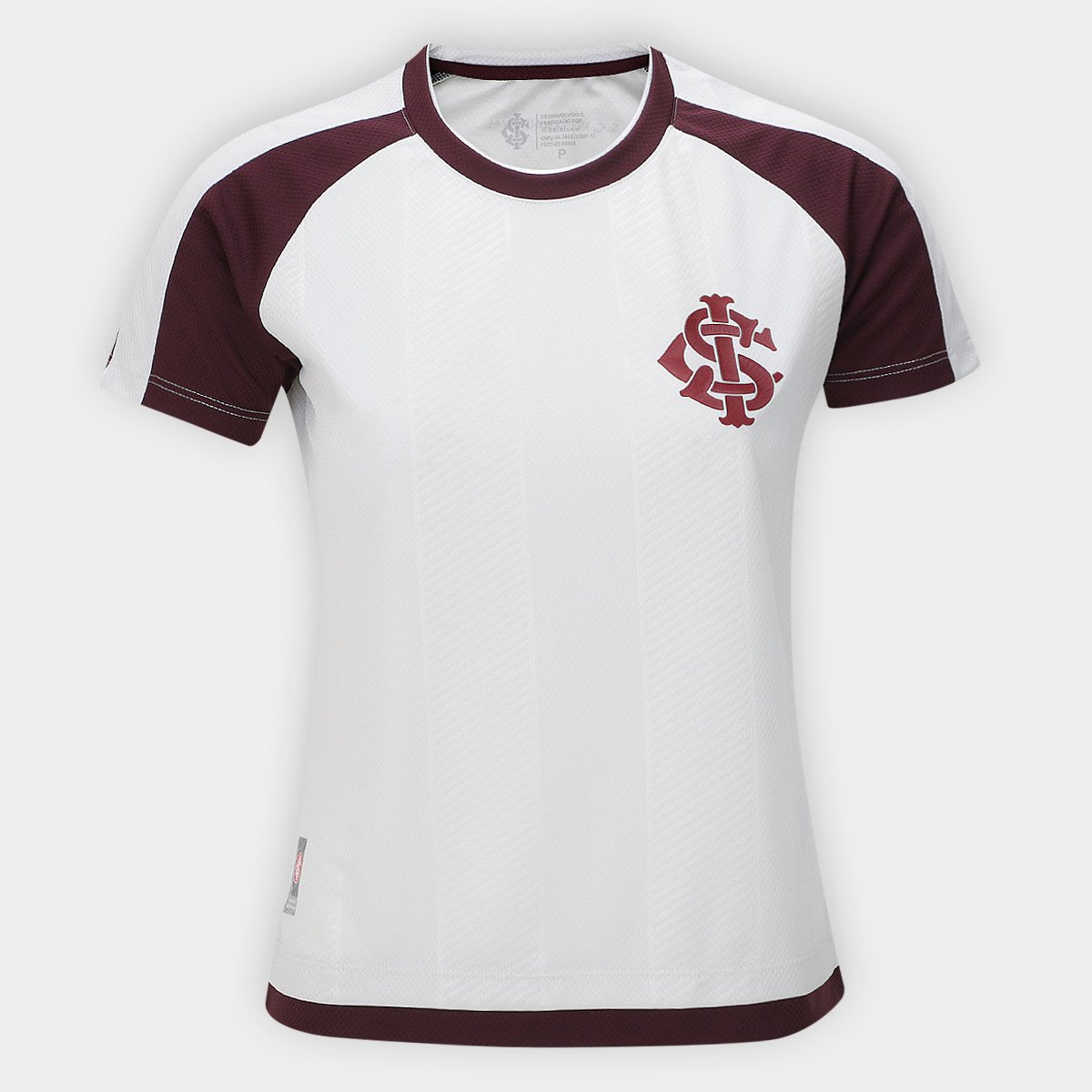 Miniatura Camiseta Internacional Historic Feminina Vinho+Branco - G