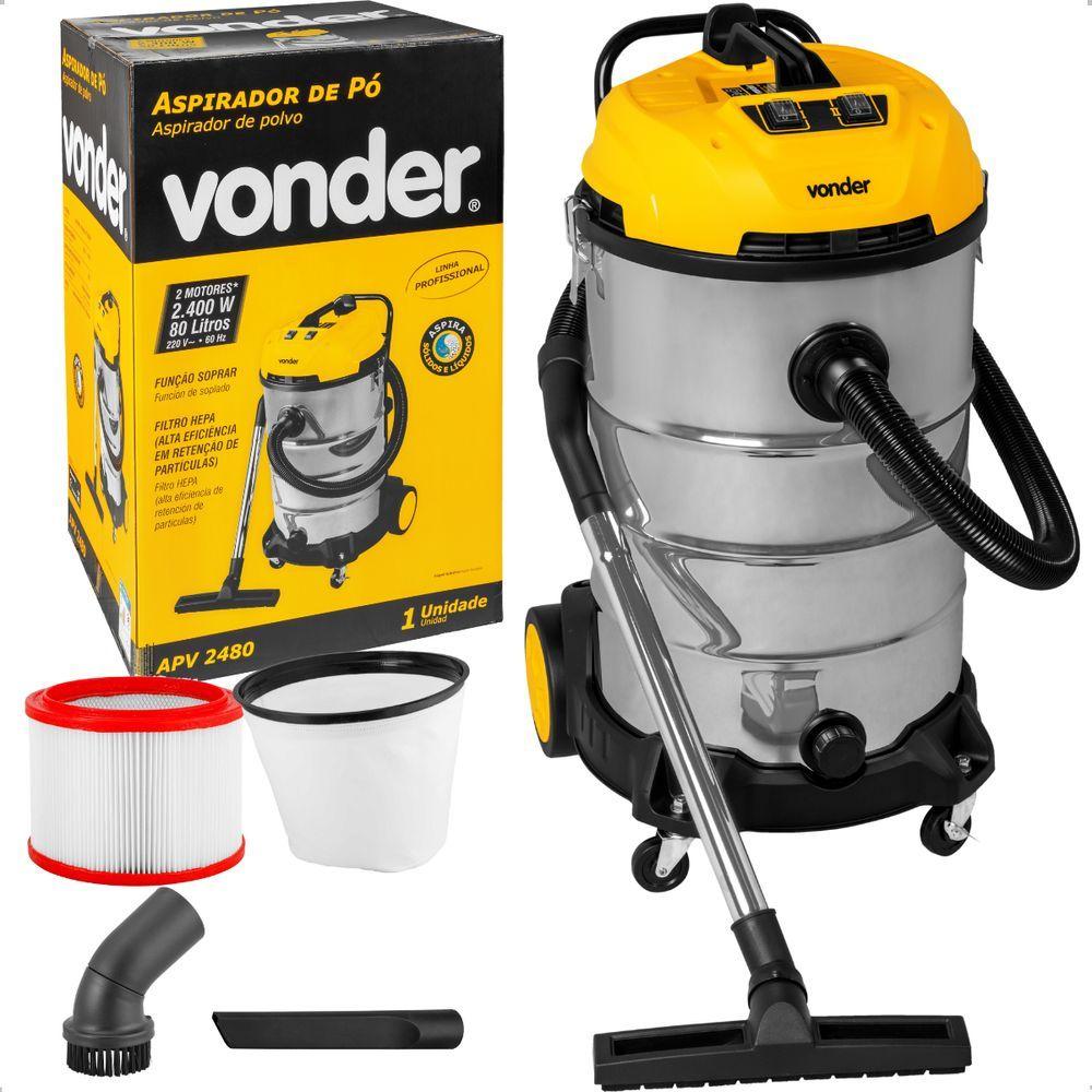 Miniatura Aspirador De Pó E Líquido 2400w 220v Apv2480 Vonder
