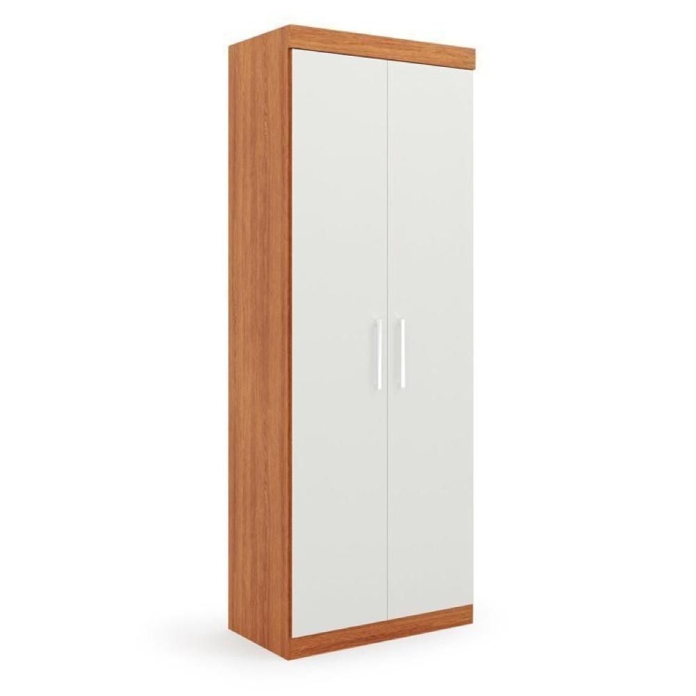 Conjunto para Quarto com Guarda Roupa Modular Gênova Plus Freijó Wood/Off-White