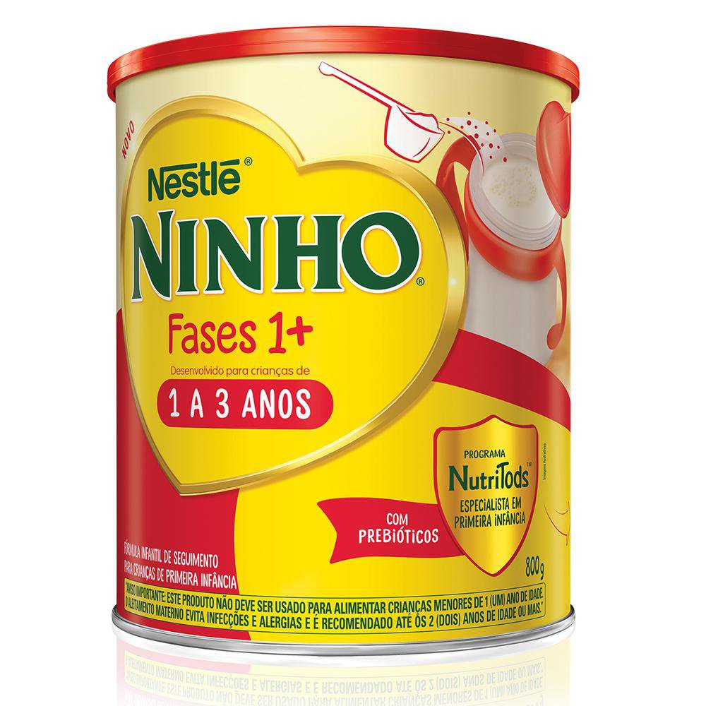 Miniatura Ninho Fases 1+ Fórmula Infantil de Seguimento para Crianças de Primeira Infância de 1 a 3 anos 800g
