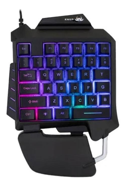 Miniatura Teclado Gamer Knup Kp-Tm006 Single Hand