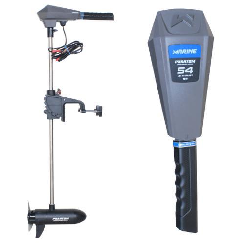 Miniatura Motor Eletrico Phantom 54Lbs Agua Doce Barco Lancha Canoa