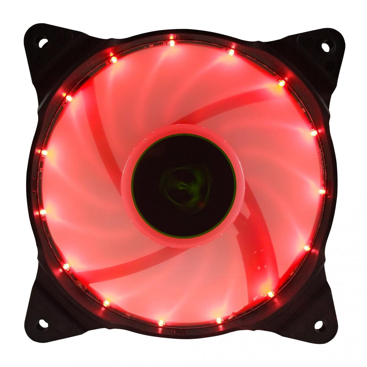 Miniatura Cooler Fan Gabinete T-Dagger 120Mm Led Vermelho T-Tgf300-R