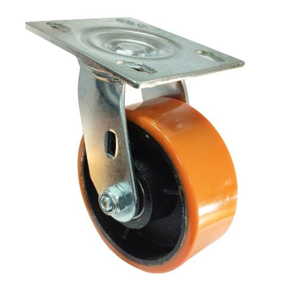 Miniatura Rodizio Industrial Para Carga Pesada 4x2 Pol. S/freio 400 Kg