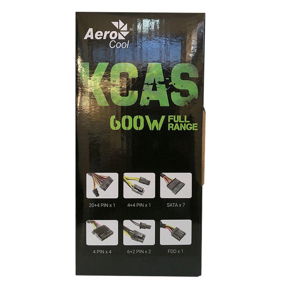 Miniatura Fonte Gamer Aerocool Kcas 600W 80 Plus Bronze Full Range Pfc