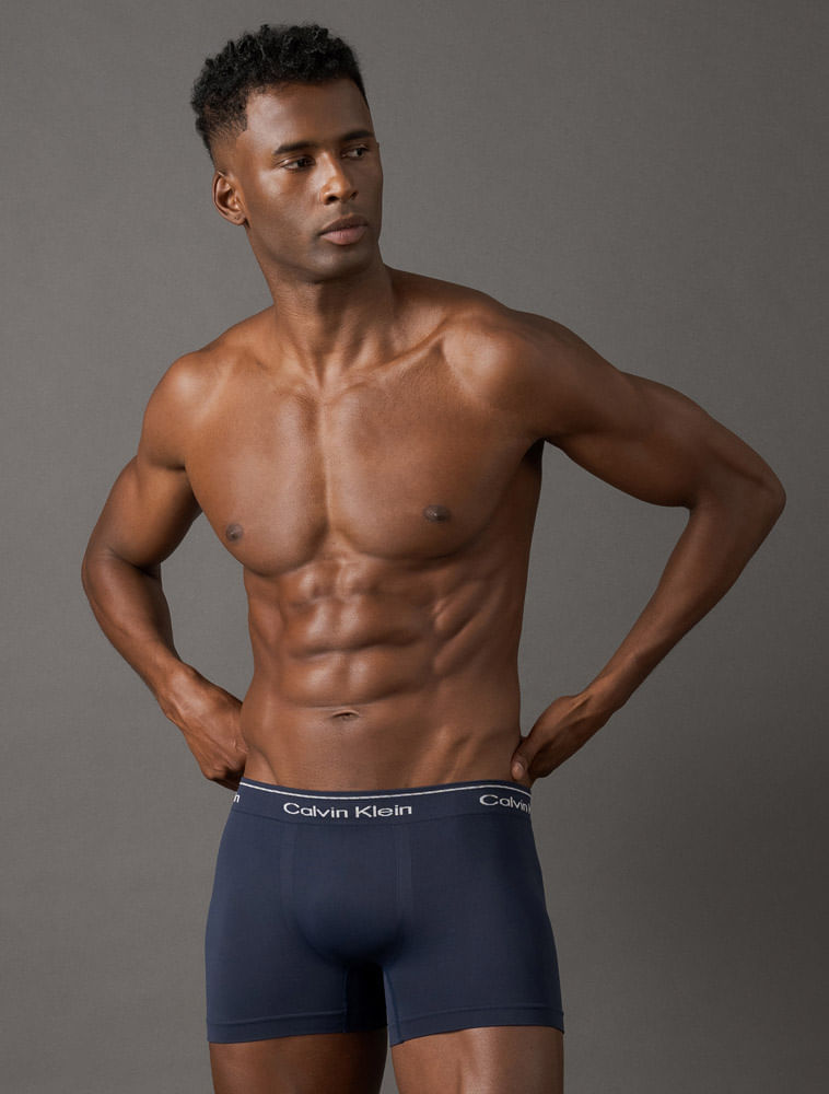 Cueca Trunk Modern Cotton Seamless Calvin Klein Underwear - Azul Escuro
