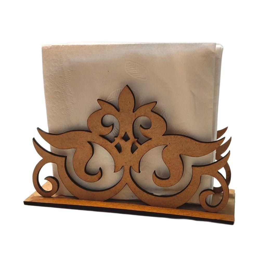 Miniatura Porta Guardanapo Em Mdf - Kit 5 Unidades