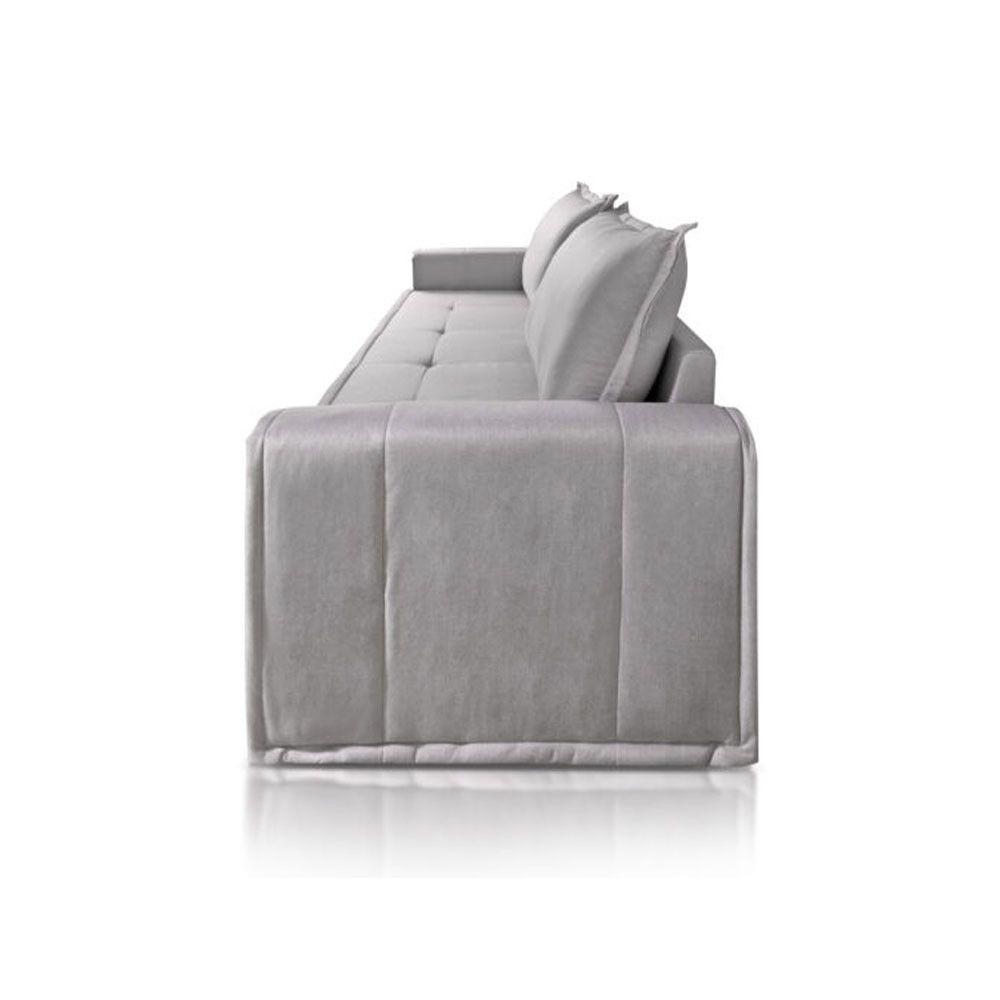 Miniatura Sofá Cama Maldivas Dobrável Com Colchão 2.23m Jc Estofados Cinza