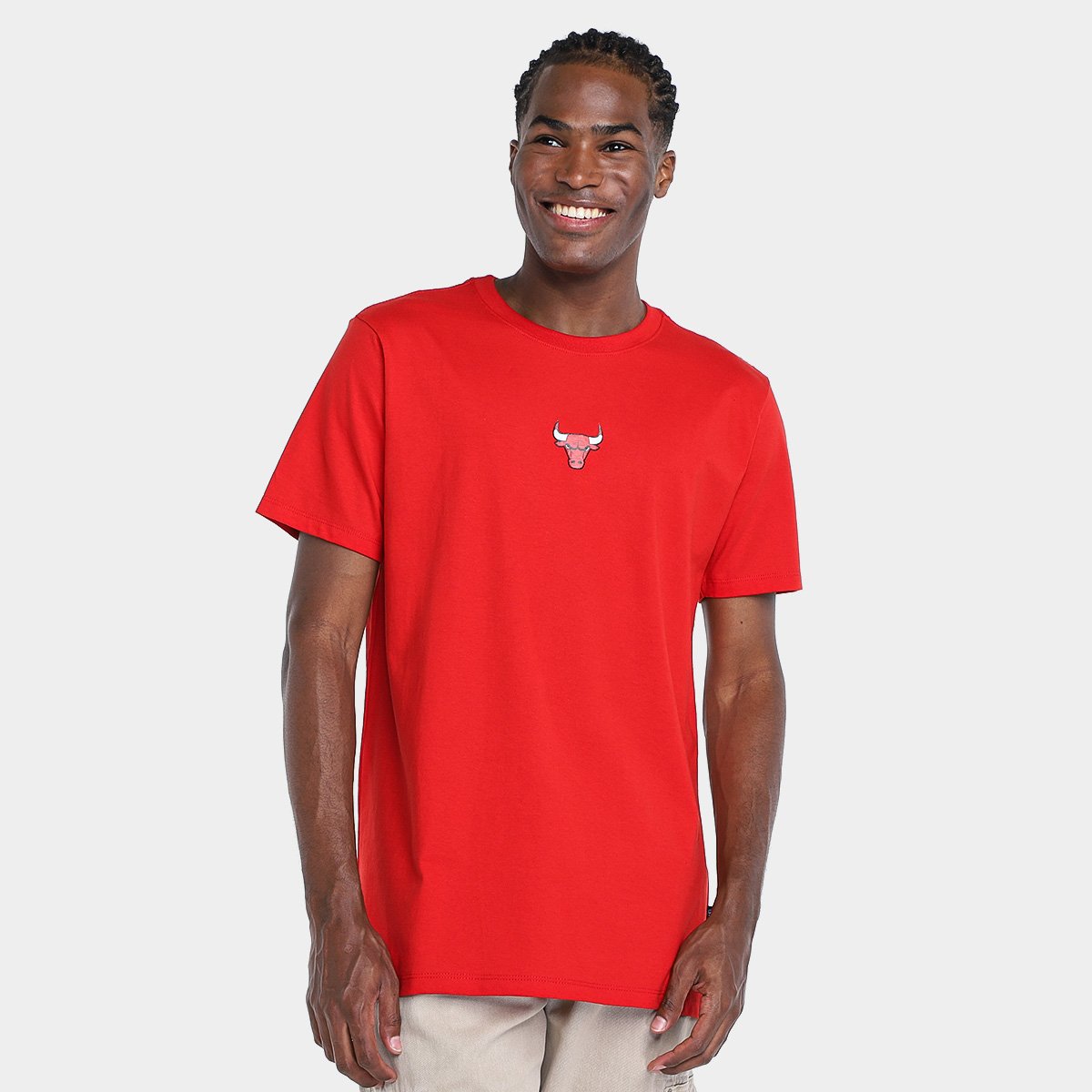 Miniatura Camiseta NBA Chicago Bulls Just One Masculina Vermelho - G