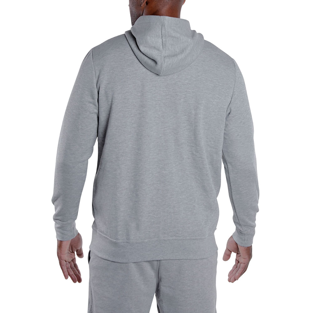 Miniatura Moletom Masculino Mizuno Zipper Cinza - G