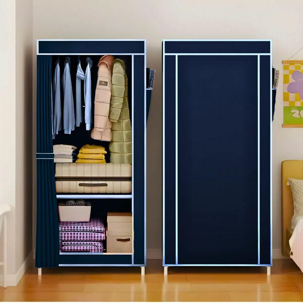 Guarda Roupa Closet Dobrável Organizador Com Capa De Tecido