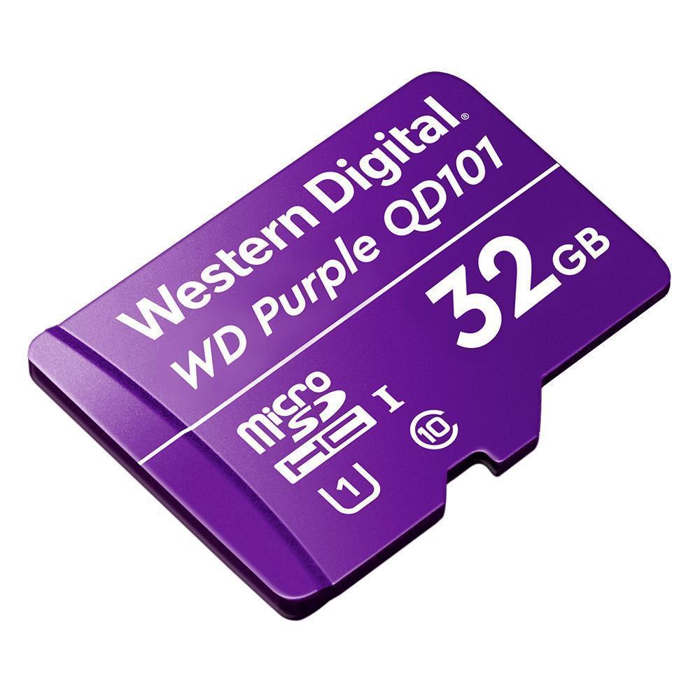 Miniatura Cartão De Memória Micro-SD 32 GB WD Purple™ Intelbras Durabilidade 5x Maior, Gravação Contínua 24/7