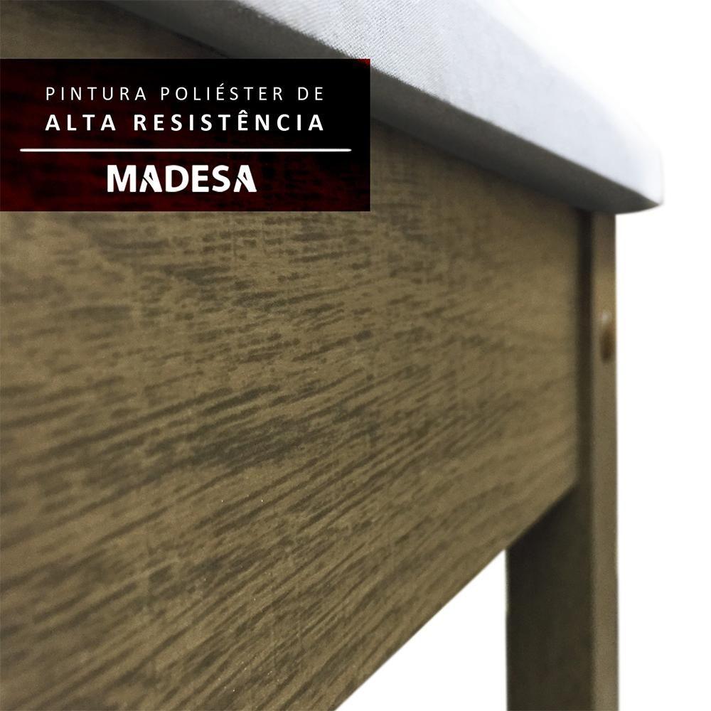 Miniatura Conjunto Sala de Jantar Talita Mesa Tampo de Madeira com 4 Cadeiras Madesa
