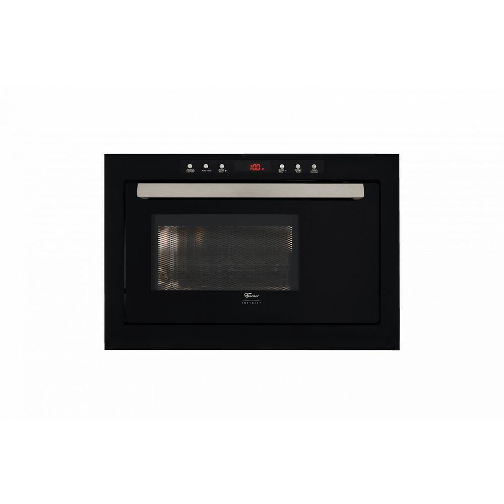 Miniatura Forno Micro-ondas Fischer De Embutir 25L Com Dourador Preto 220V
