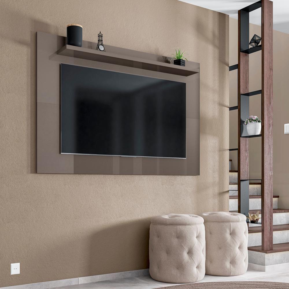 Painel Para Sala Tv 50 Polegadas 088163 Cinza Perola Dcasa Cinza Perola