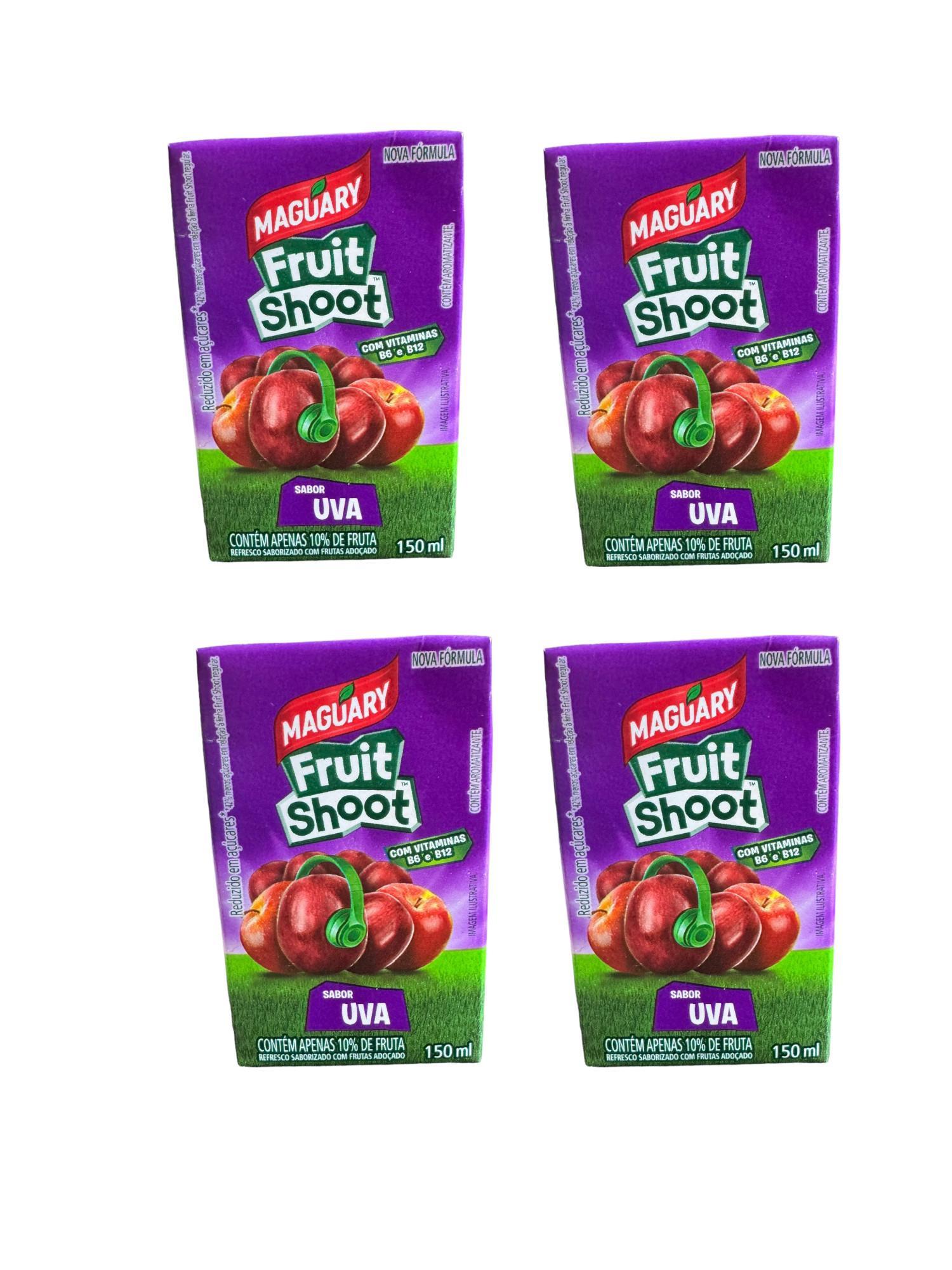 Miniatura Suco Maguary Uva Fruit Shoot 150Ml Lanche Escola- Kit 25Un