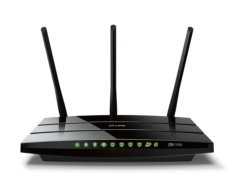 Miniatura Roteador Tp Link Dualband Archer C7 Ac1750 Preto