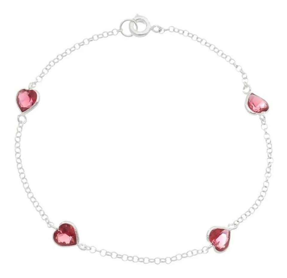 Miniatura Pulseira Feminina Delicada Sofisticação Charme Prata 925