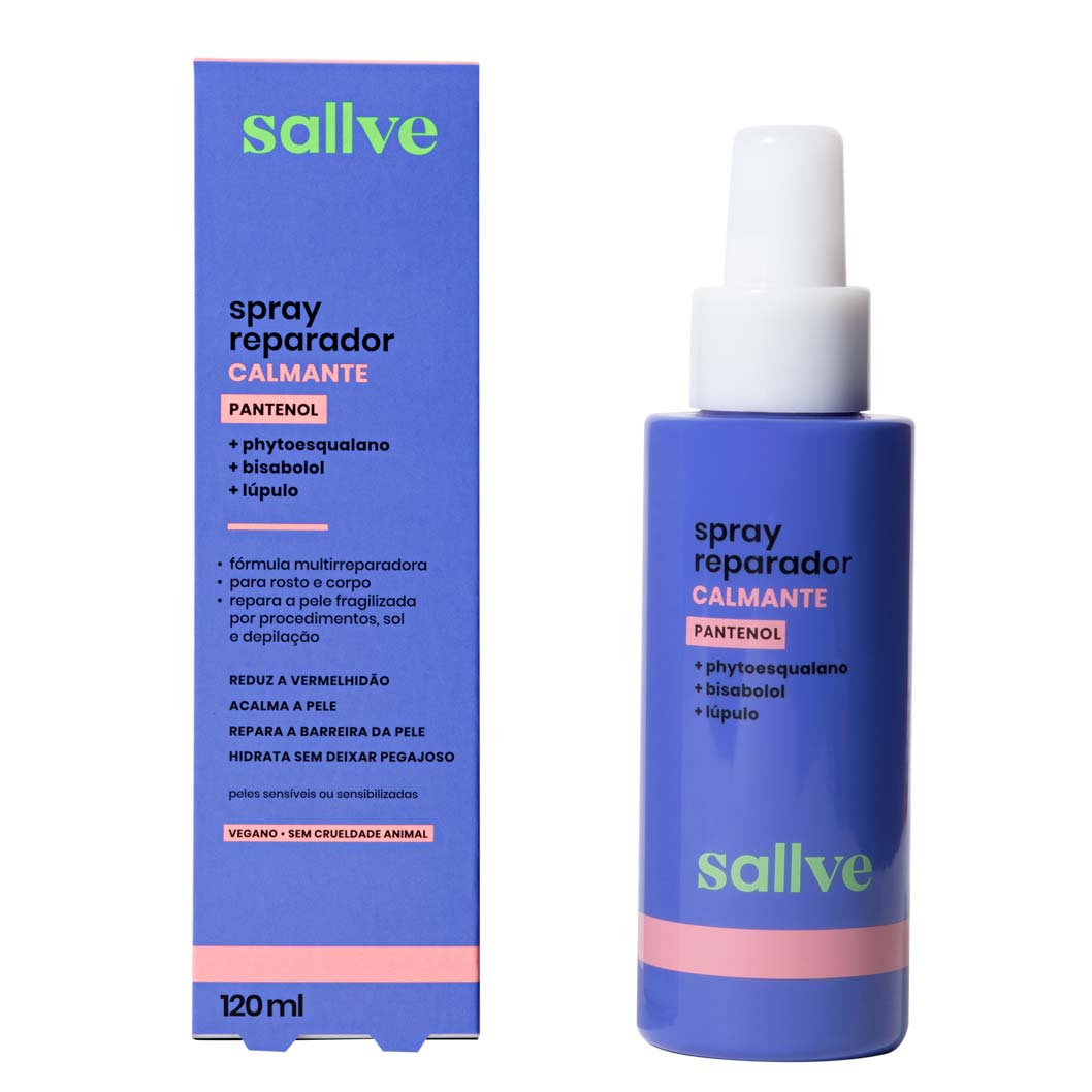 Miniatura Spray Reparador Calmante Multifuncional Sallve 120ml