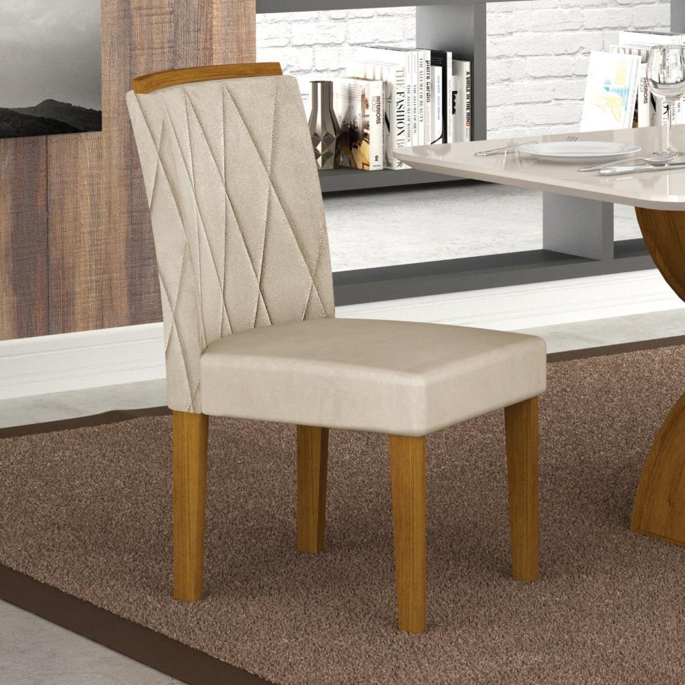 Miniatura Kit 2 Cadeiras para Sala de Jantar Lorena Freijó/Palha