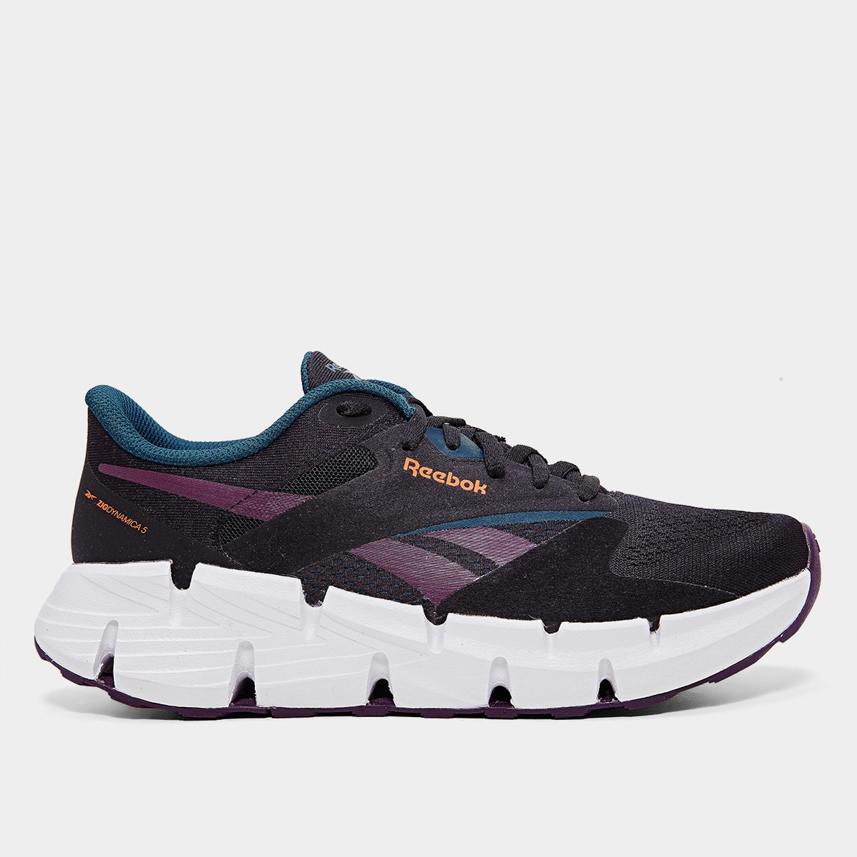 Miniatura Tênis Reebok Zig Dynamica 5 Feminino Preto+Lilás - 34