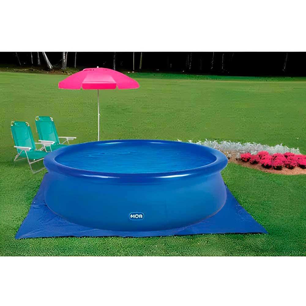 Miniatura Piscina Inflável Azul em PVC 4.600 Litros Redonda 1054 MOR