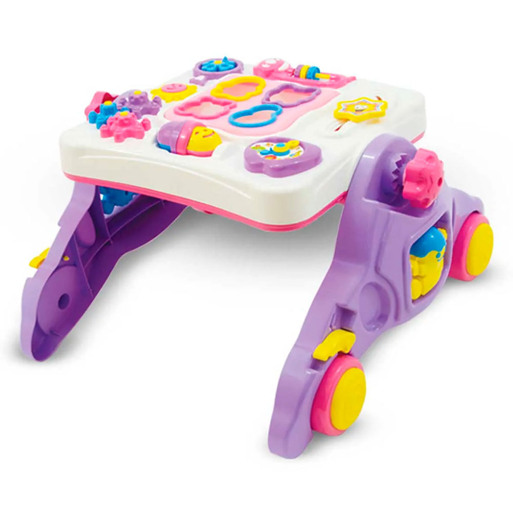 Miniatura Brinquedo Andador 4 em 1 Maral Rosa
