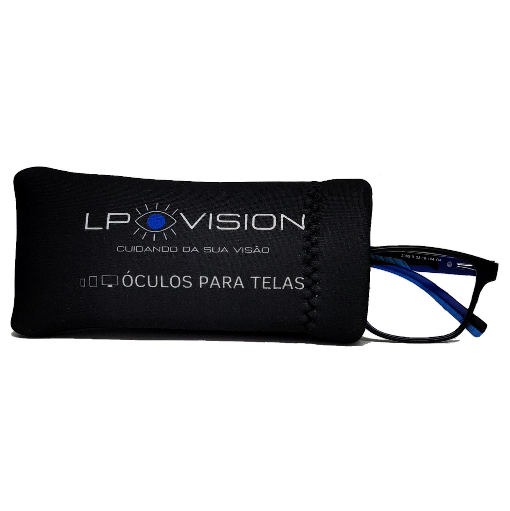 Miniatura Óculos Para Gamers Com Filtro De Luz Azul Lp Vision - Azul TR90 - azul - preto - Azul - Brasil - Anti fadiga e filtro de luz a. - Sem gênero - Acrílico