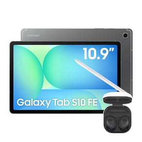Miniatura Tablet Samsung Galaxy Tab S10 FE 128GB, 8GB RAM, Tela 10.9" 90Hz, IP68, Android 15, Caneta S Pen e Capa Protetora + Galaxy Buds FE - Grafite