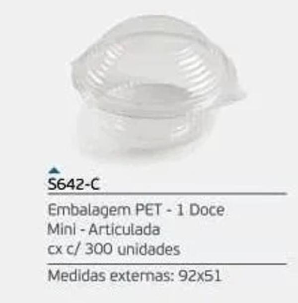 Miniatura Embalagem Mini Doce Redondo Sanpack S-642 C/600 (2Cx)