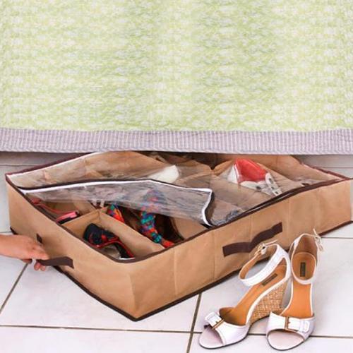 Miniatura Sapateira Flexível 12 Pares Marrom - Kit 4 Unids.
