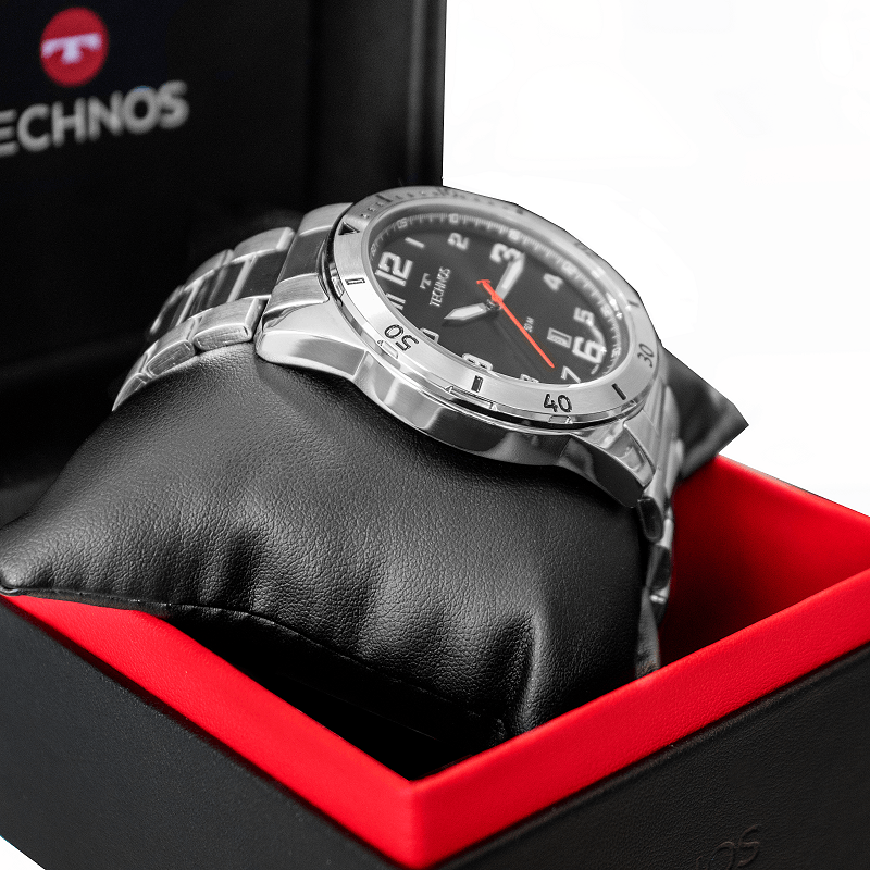 Relógio Masculino Technos Prata Prova D'água 50 metros 2115MYK1P