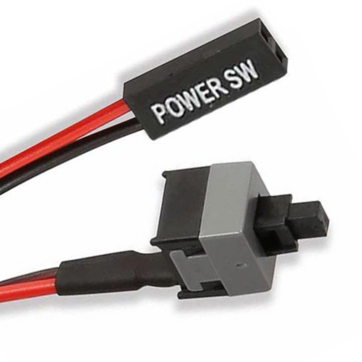 Miniatura Botão Power Sw Reset On Off Interruptor Ligar Gabinete Pc