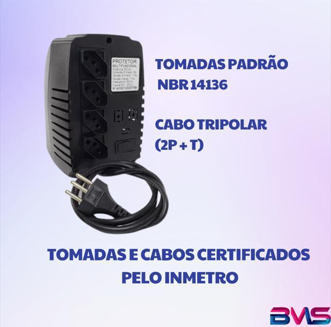 Miniatura Protetor Eletrônico Para Pc 500Va Mono 110/110- Energy Lux