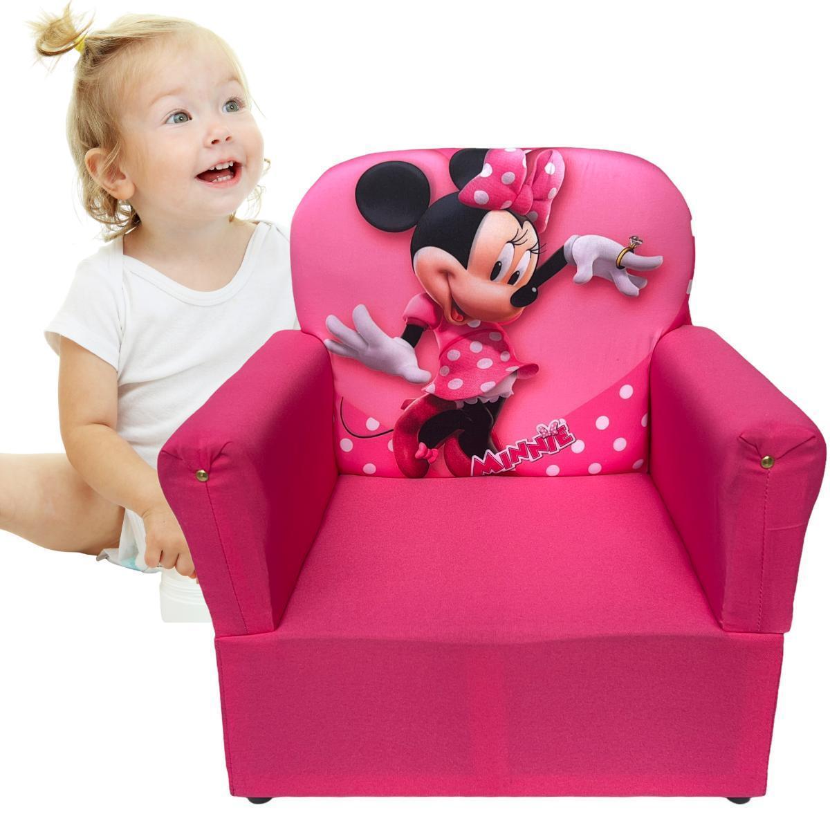 Miniatura Mini Puff Sofa Kids Infantil Poltrona Sofazinho Bebe Minnie