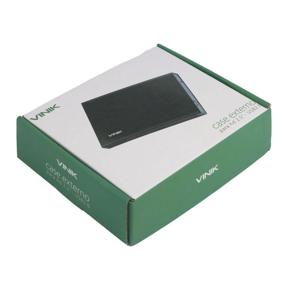 Miniatura Case Externo Para Ssd 2.5" Alumínio Usb 2.0 - Vinik Chda-100