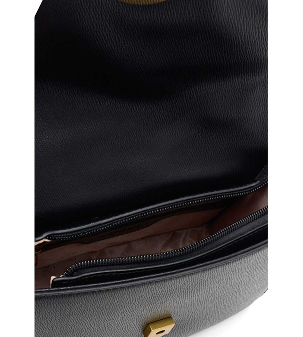Miniatura Bolsa Estruturada Vogue Preta