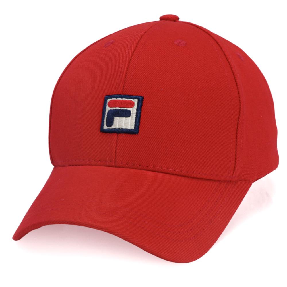 Miniatura Boné Fila Dna Aba Curva Strapback Vermelho
