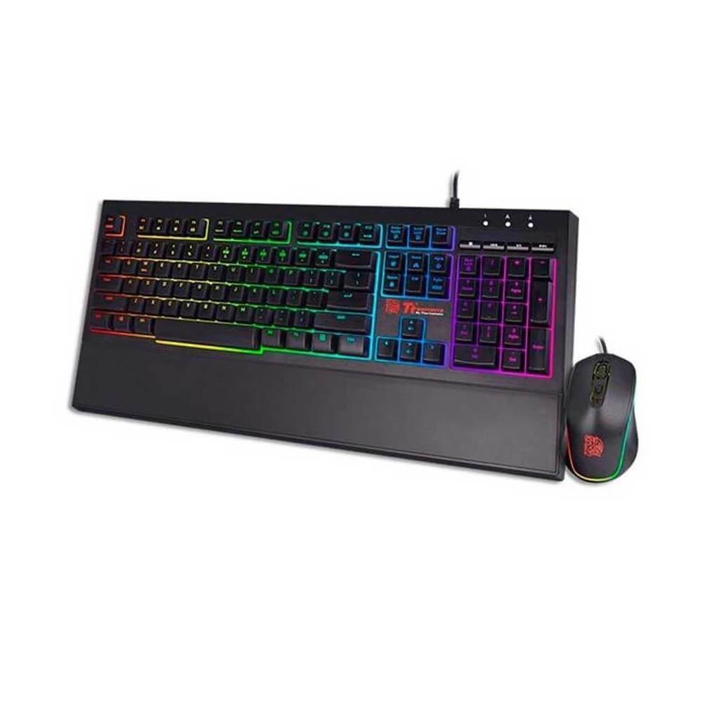 Miniatura Kit Teclado E Mouse Thermaltake Gamer Challenger Elite Rgb