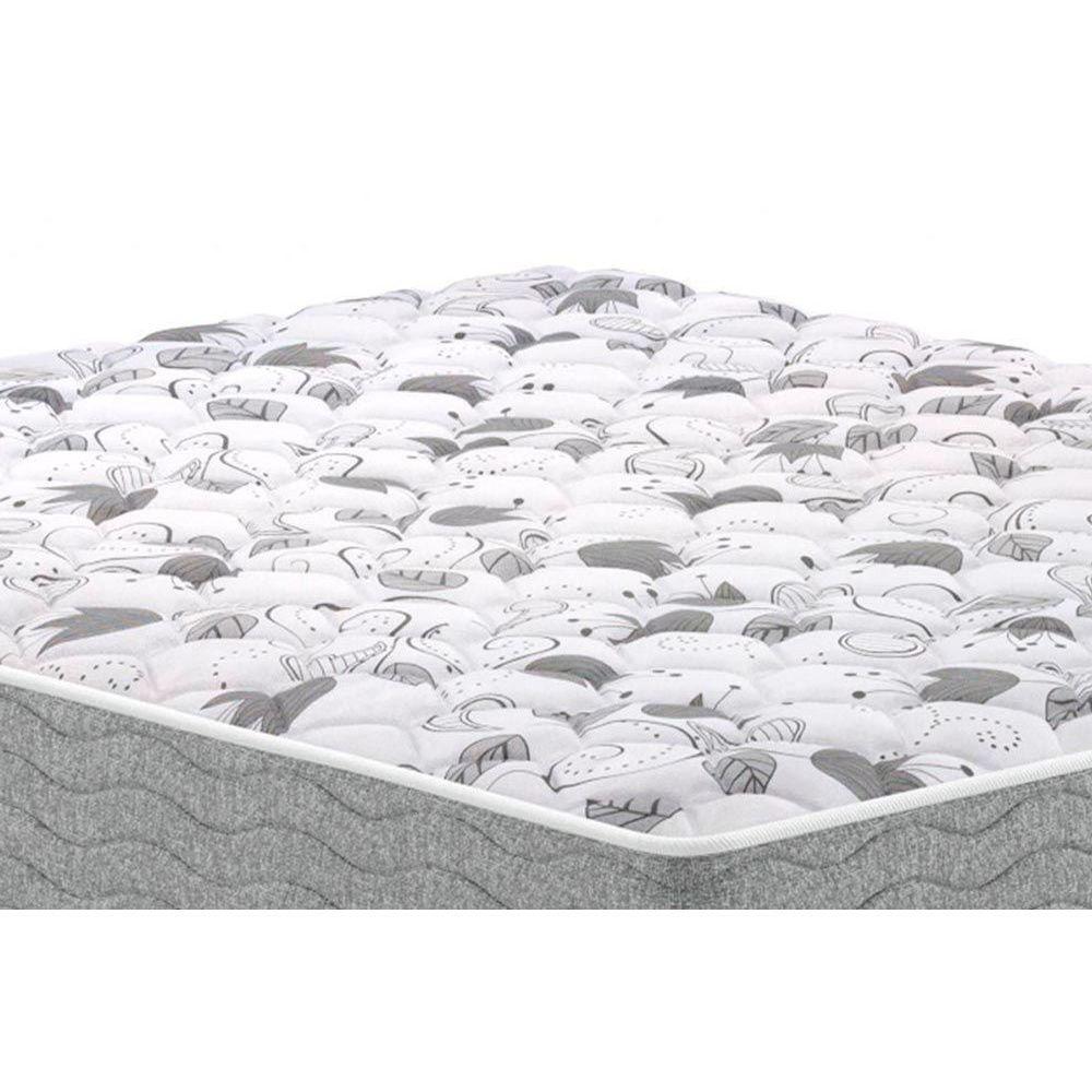 Miniatura Cama Box Baú Queen Colchão Espuma D45 Probel/Ep Plus Double Face+Base Gray(158X198)