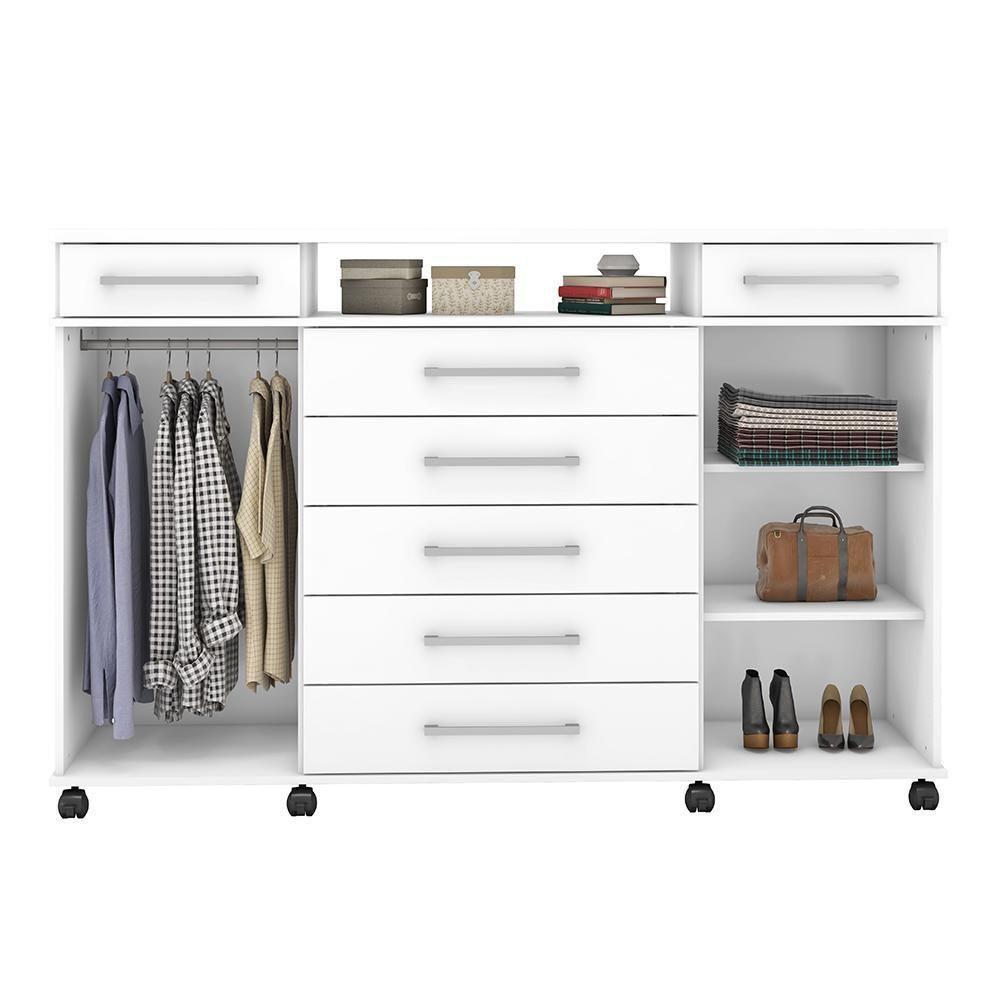 Miniatura Cômoda London 2 Portas E 7 Gavetas Branco - Demóbile Branco