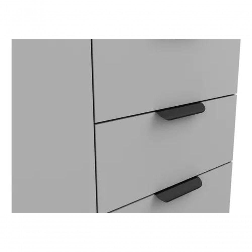 Miniatura Gabinete Armário Cozinha 1.50 M Flamingo 2 Portas 3 Gavetas branco-tamarindo