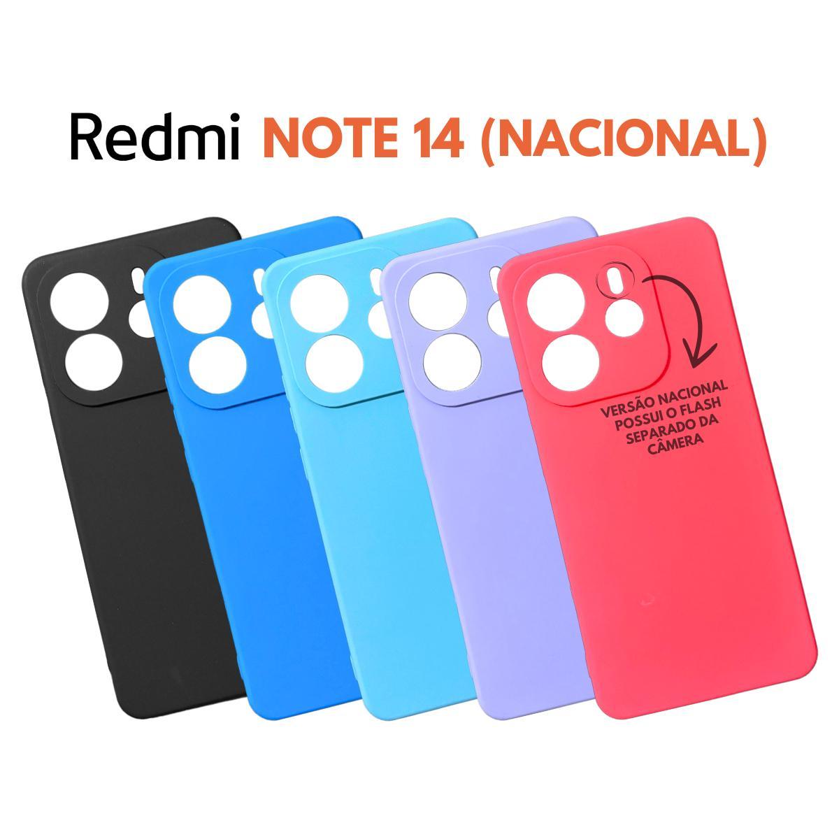 Capa + Película Vidro 3D Para Redmi Note 14 Versão Nacional