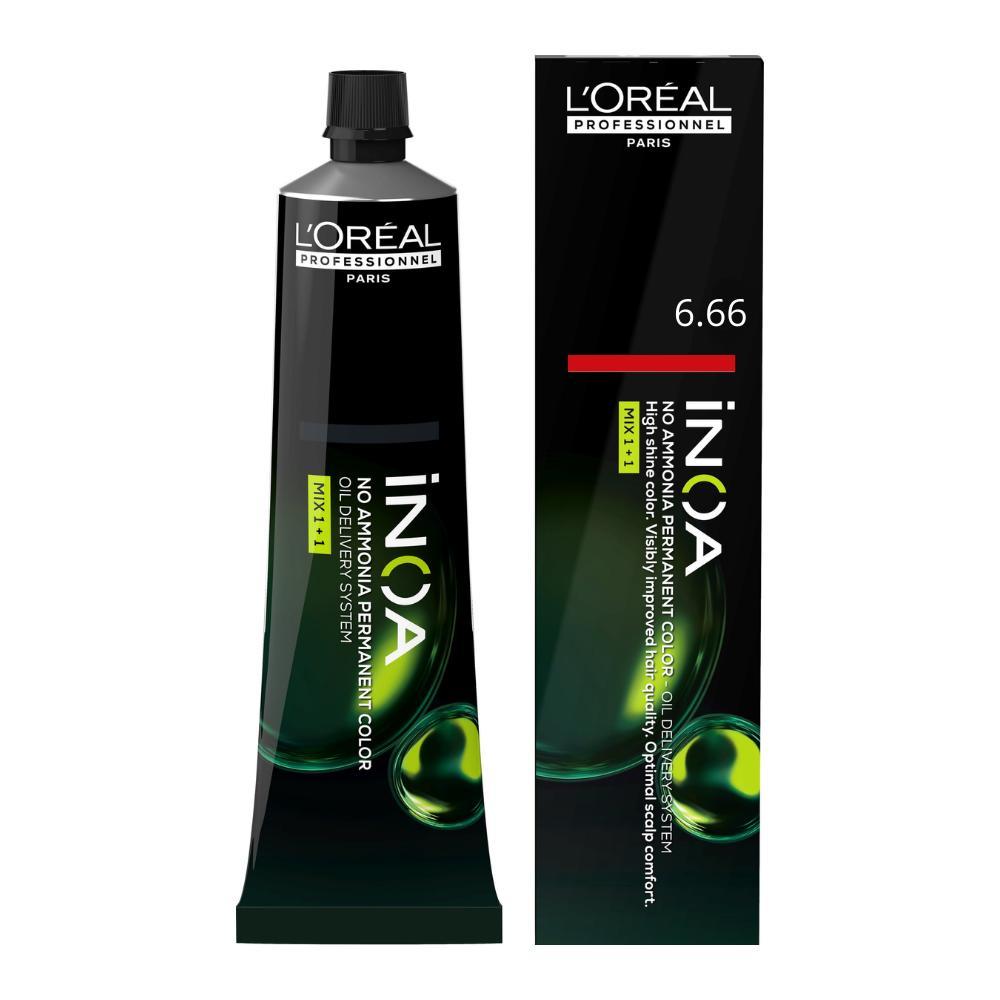 Miniatura Coloração L'Oréal Inoa 6.66 Louro Escuro Vermelho 60Ml