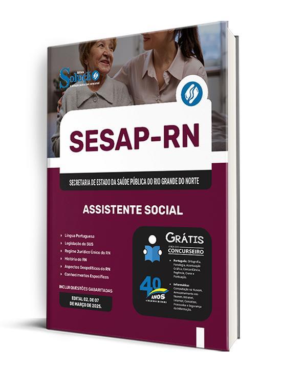 Miniatura Apostila Sesap Rn 2025 - Assistente Social