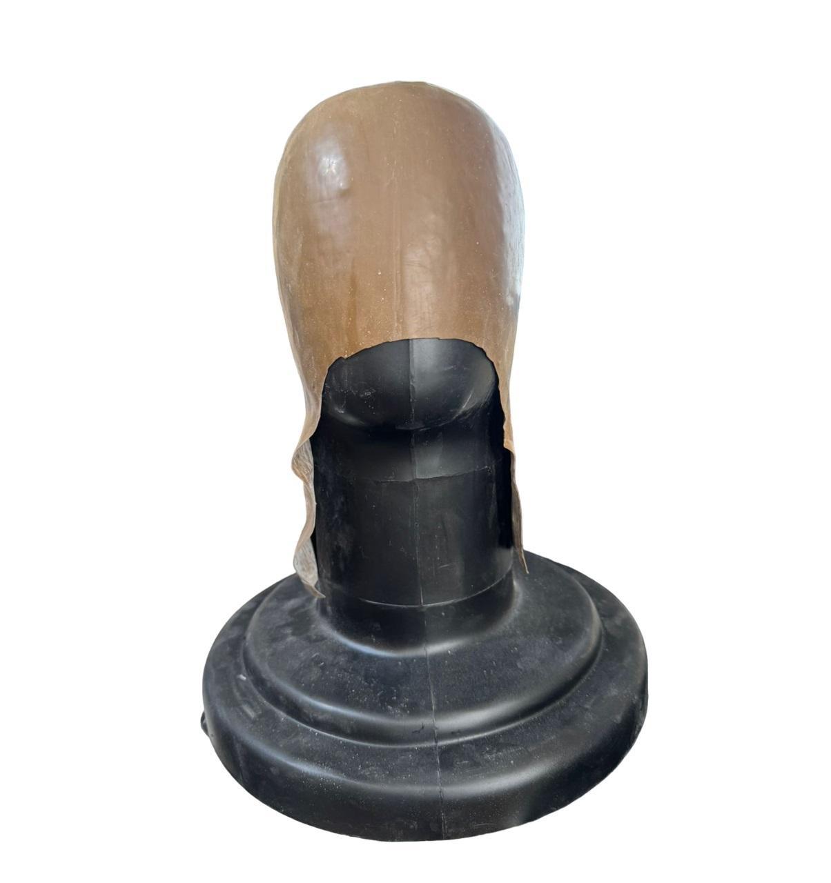 Careca Falsa De Látex Marrom Para Personagens Filmes Teatro