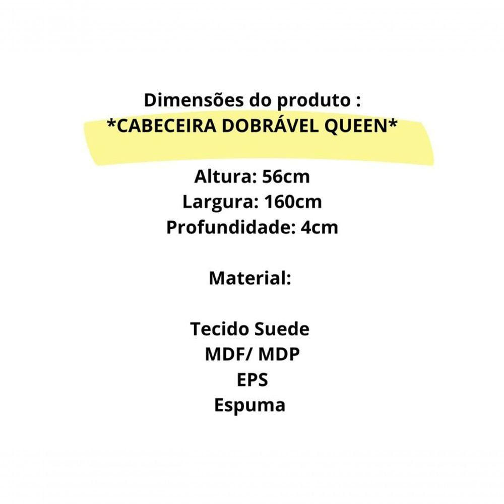 Miniatura Painel De Cabeceira Dobrável Queen Suspensa Areia 1.60 - 001 Lm Moveis