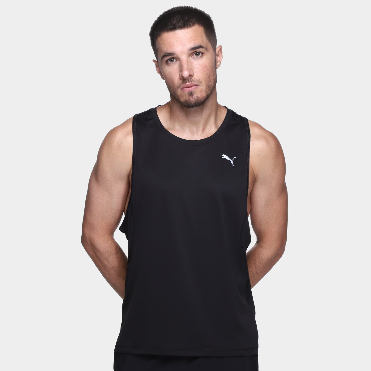 Miniatura Camiseta Puma Run Velocity Tank Masculina Preto - G